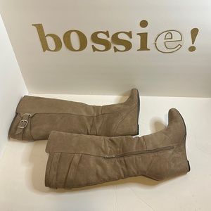 NWOT. Gorgeous Jessica Simpson wedge heel boots.